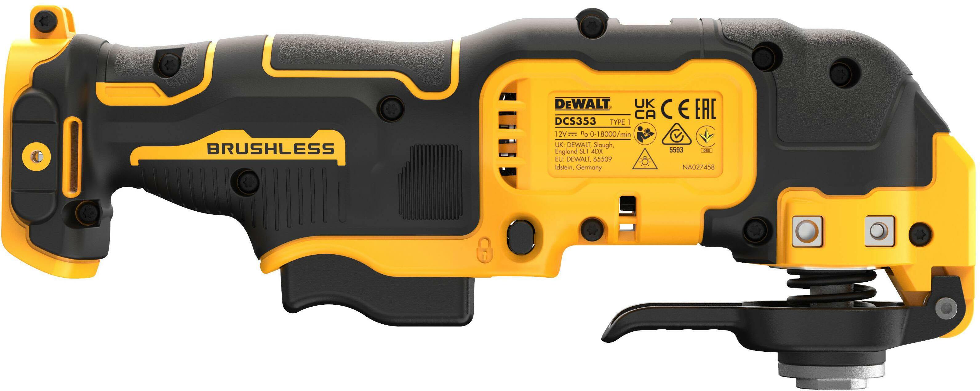 DEWALT DCS353N XJ 12V XR Oscillerende Accumultitool Zonder Accu En