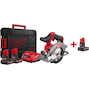 MILWAUKEE M12 FCS442-502X Scie circulaire compacte sans fil FUEL 46mm 140mm en HD Box (2x 5,0Ah batterie + chargeur) - 4933493489
