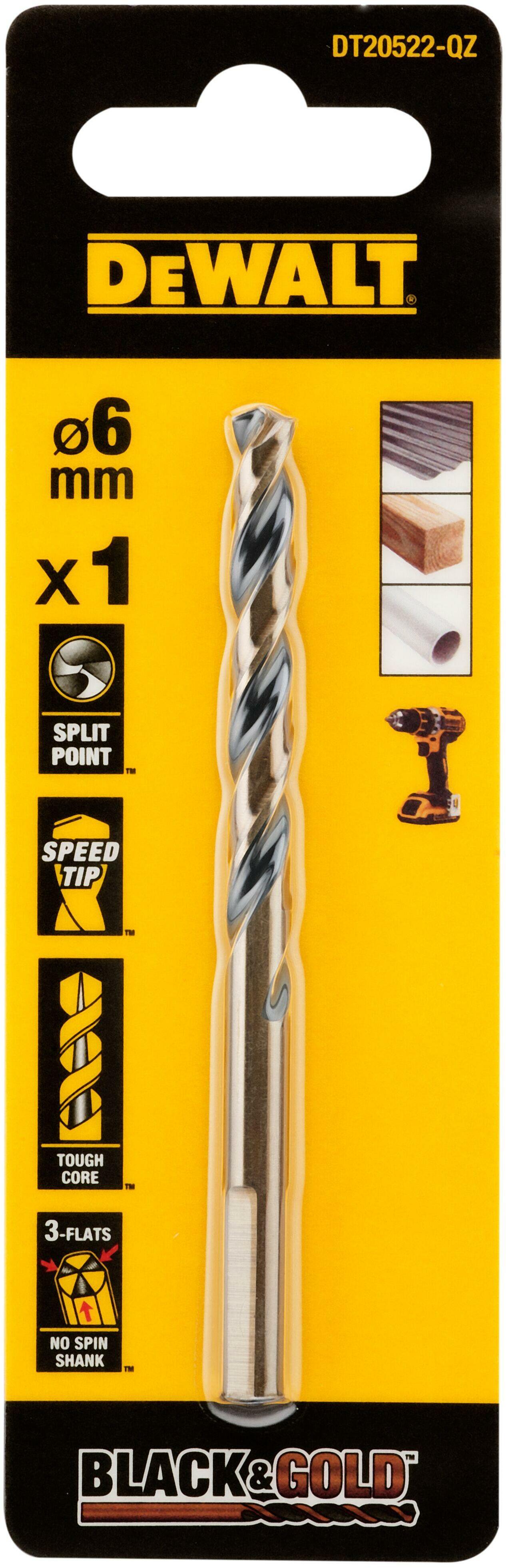 DeWalt Accessoires Speedborenset | tri flute EXTREME | 6-delig | 152 mm - DT90238-QZ