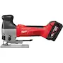 MILWAUKEE HD18 JSB-402C Heavy Duty accu-decoupeerzaag met knopgreep in koffer (2x 4,0ah accu + lader) - 4933500554