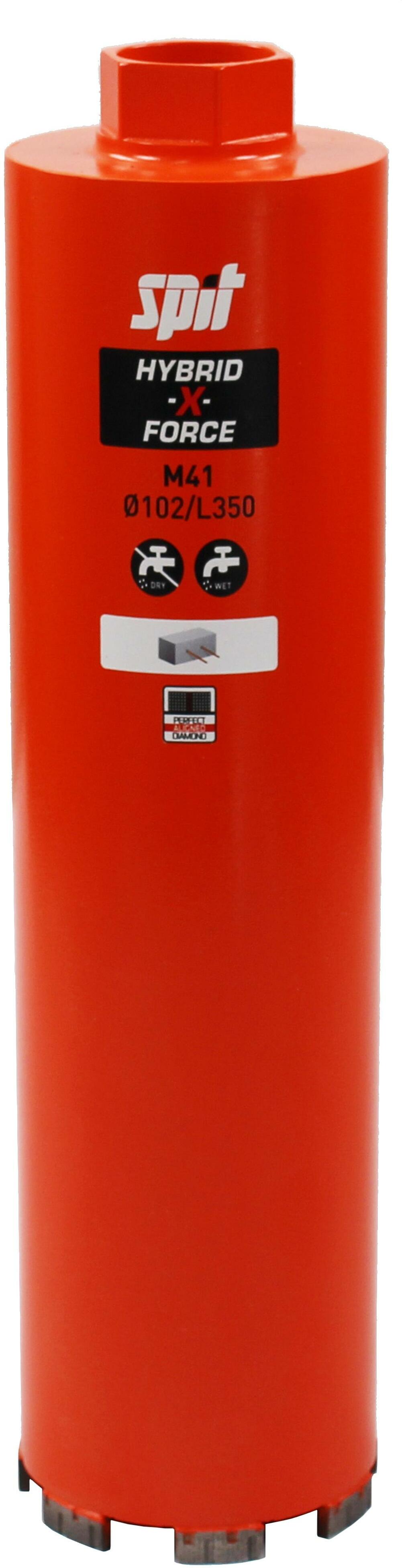 Spit 453 SPIT 654711 HYBRID-X-FORCE diamantboor M41 D.62x350mm | Klium.be