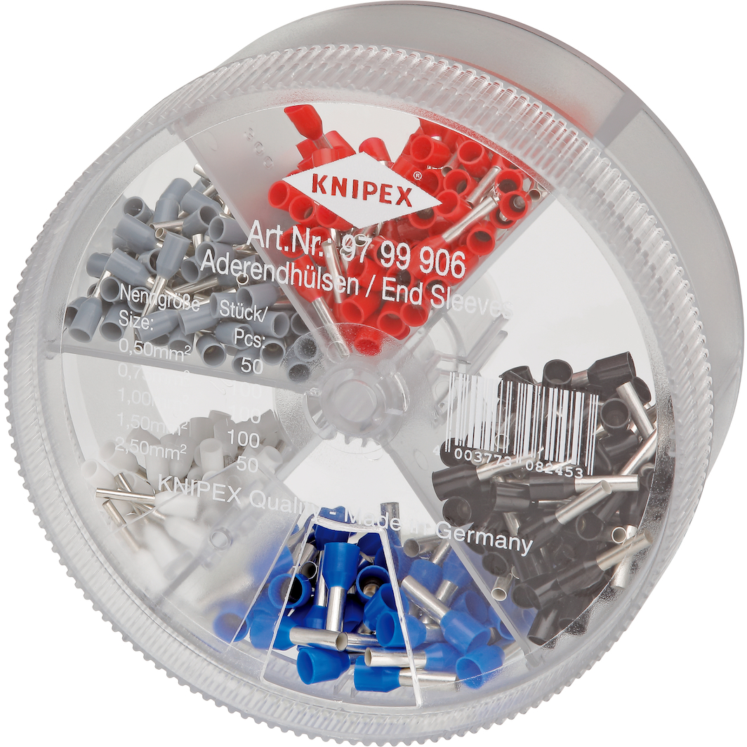 KNIPEX 97 99 906 assortimentenbox met afgestripte adereindhulsen 0,5 ...