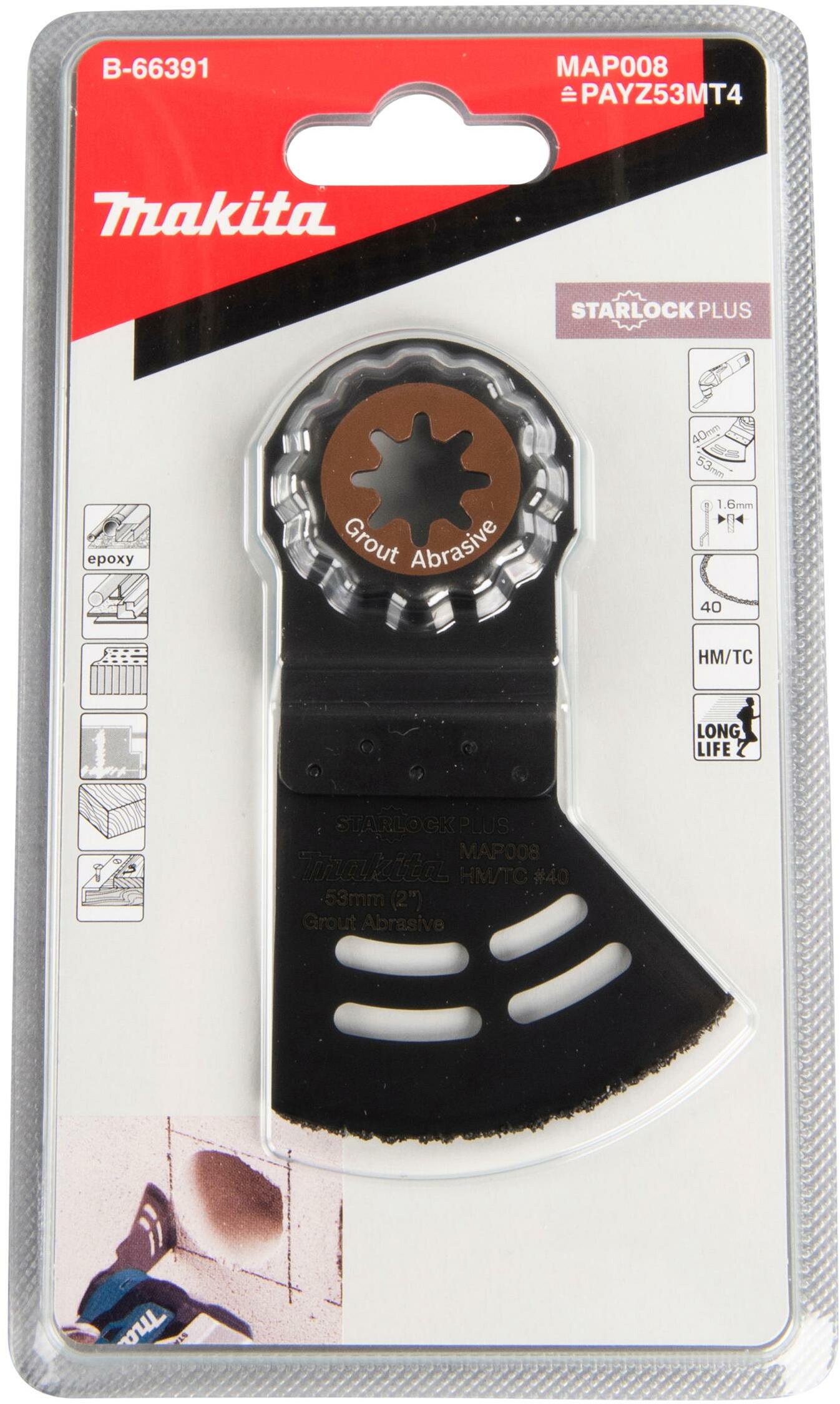 Lame Plongeante Makita B-66379 Starlock Plus - 32 Mm Pour Coupe Multi-matériaux (bois, Plastique, Métal Mince)