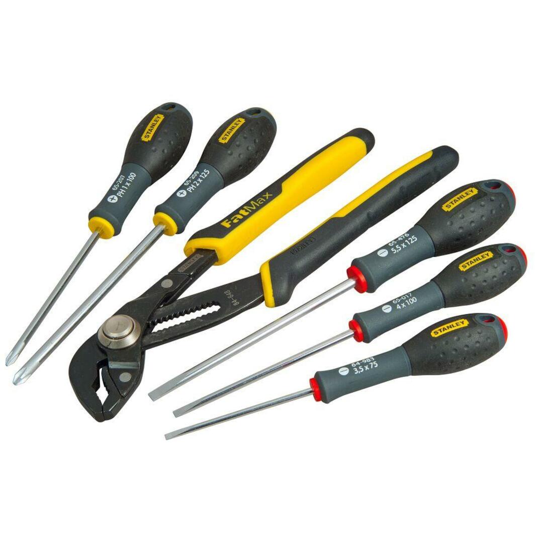 STANLEY FATMAX VDE 6-Piece Insulated Screwdriver Set, Parallel/Pozi