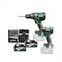 HIKOKI KC18DCWAZ 18V accu-machineset 2-delig DS18DC + WH18DC in HSC III koffer (2x 5,0Ah accu + lader)
