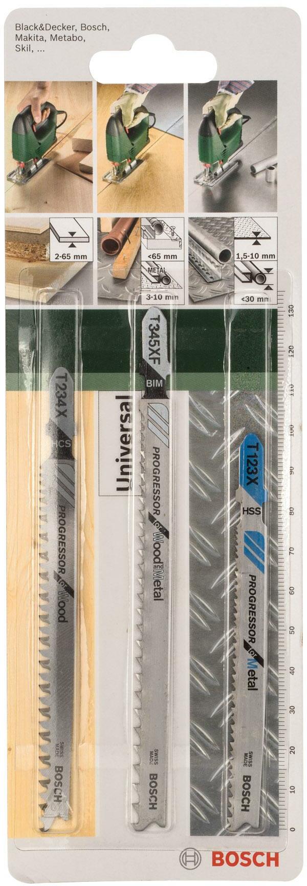 BOSCH 2609256743 jeu de lames de scie sauteuse Progressor T 