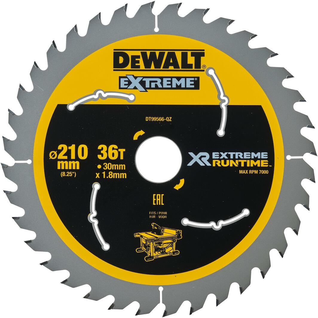 Lame de scie circulaire XR Runtime Multi-matériaux 190 mm DEWALT : Ref Lame de scie circulaire XR Runtime Multi-matériaux 190 mm DEWALT : Ref