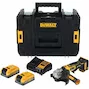 DEWALT DCG404S2T-QW 18V XR haakse accu-slijper 125mm in TSTAK (2x 3,5Ah accu + lader)