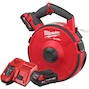 MILWAUKEE M18 FPFT-202 36M ST Set FUEL battery puller with 36m x 3mm steel puller (2x 2.0Ah battery + charger) - 4933471953