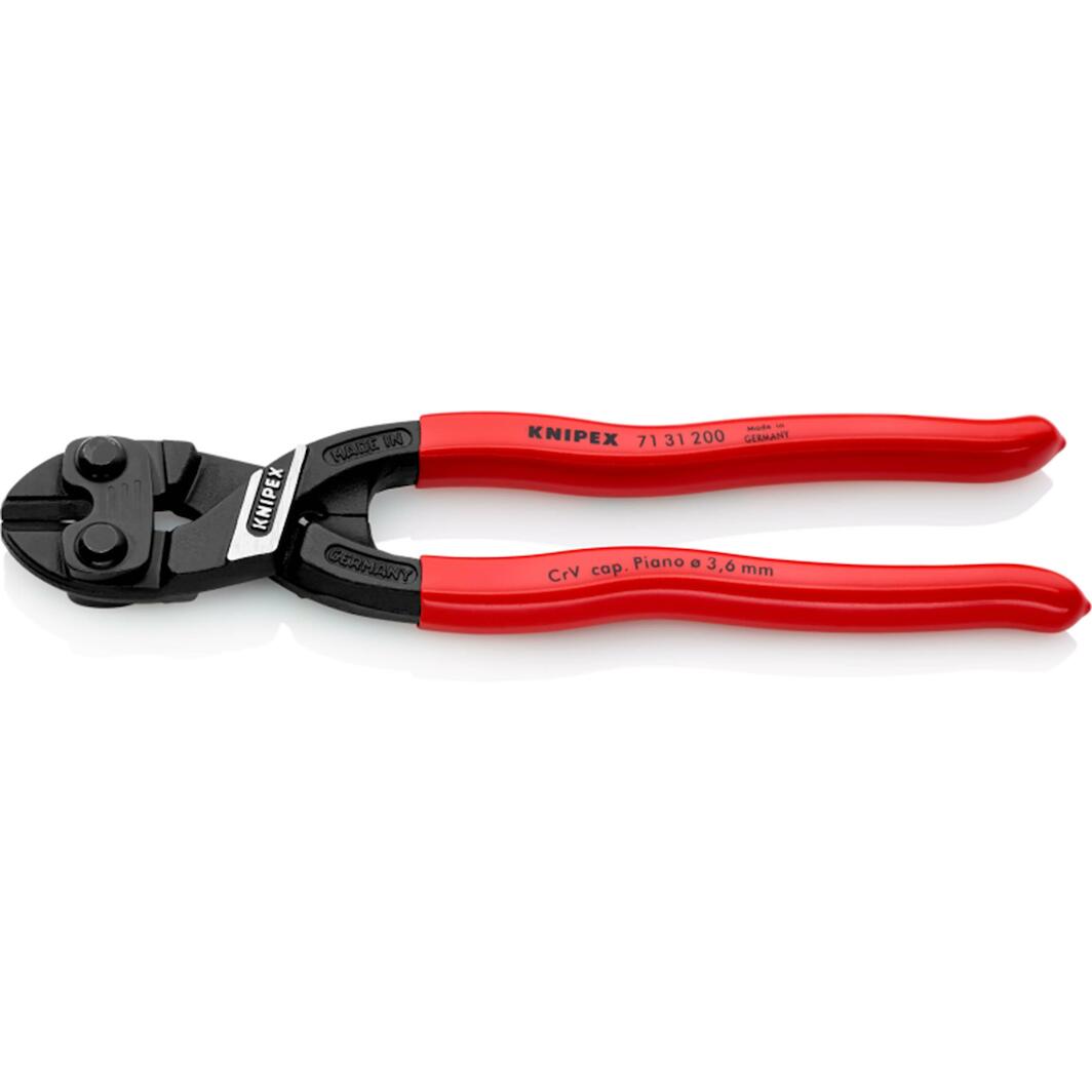 Knipex CoBolt® S compacte boutensnijtang met snijuitsparing | Kunststof