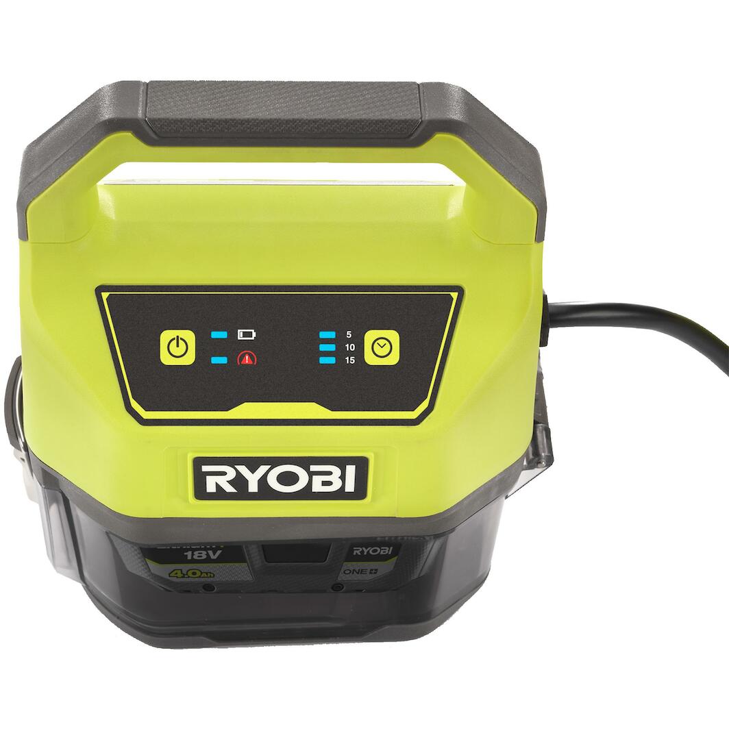 Ryobi 18V Cordless Submersible Pump - 4200 L/H Flow Rate With Timer & Auto Shutoff