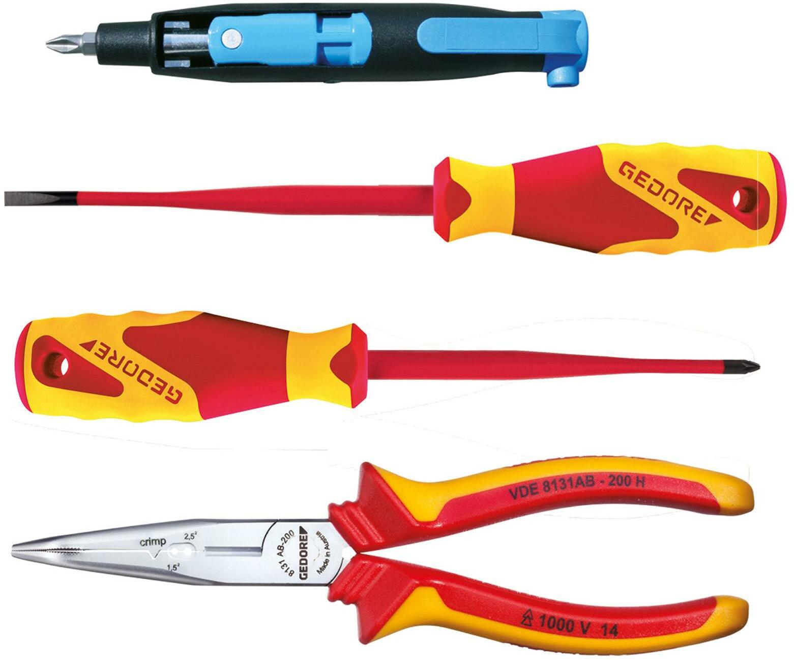 VDE-tangenset 3-delig Gedore - 4010886839751 | Lengte: 155 mm