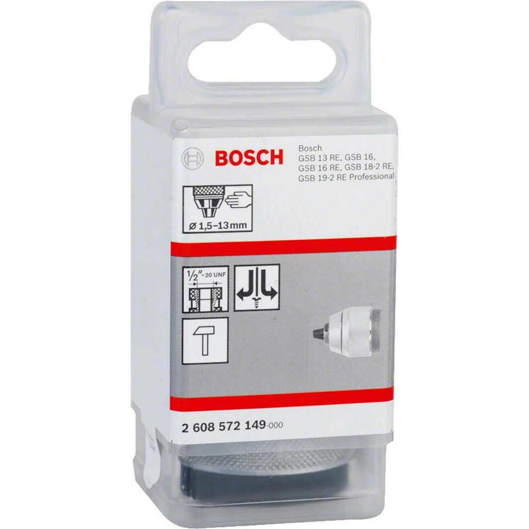 Bosch Mandrin à clé ø1.5-13mm 1/2-20 UNF et adaptateur SDS (2607000982