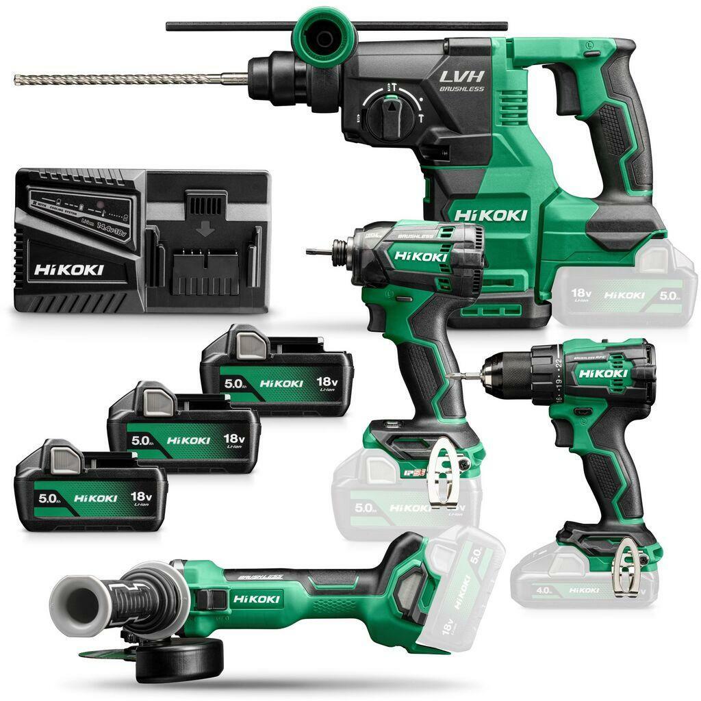 HIKOKI KC18DEWHZ 18V cordless machine set in bag (3x