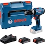 BOSCH GSB 18V-25 cordless hammer drill in L-BOXX 136 (2x 2.0Ah battery + charger) - 06019K9302