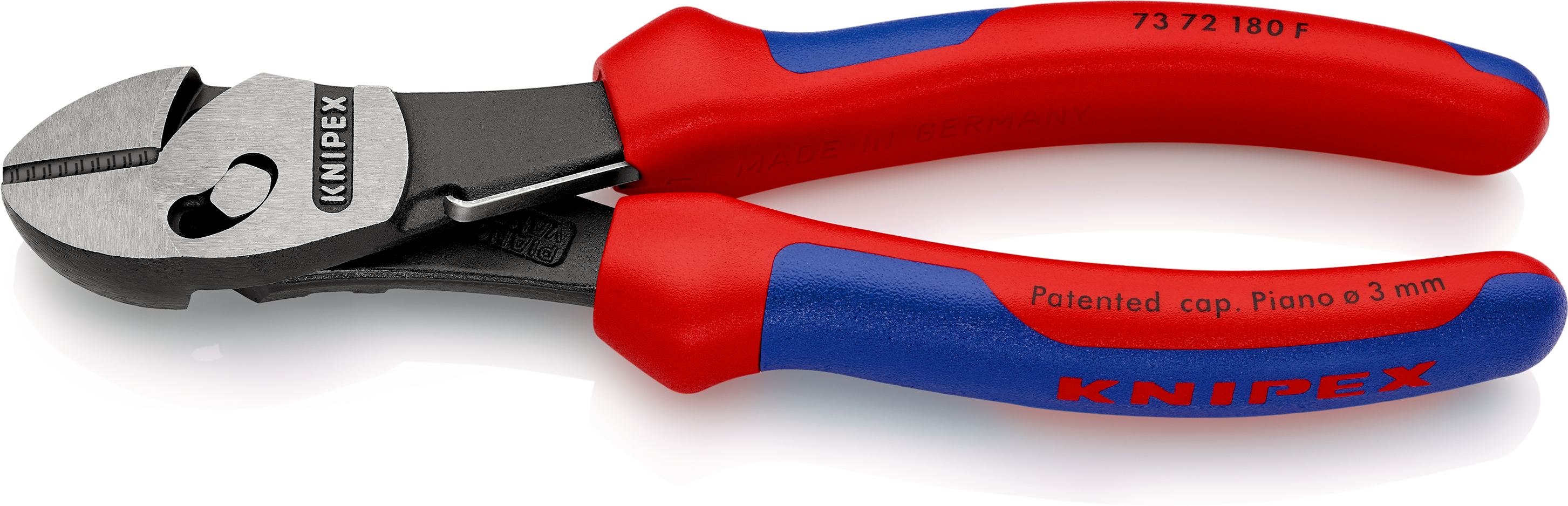 Compnent Handle With Spring KNIPEX 73 72 180 F TwinForce high-quality diagonal cutters with opening ...