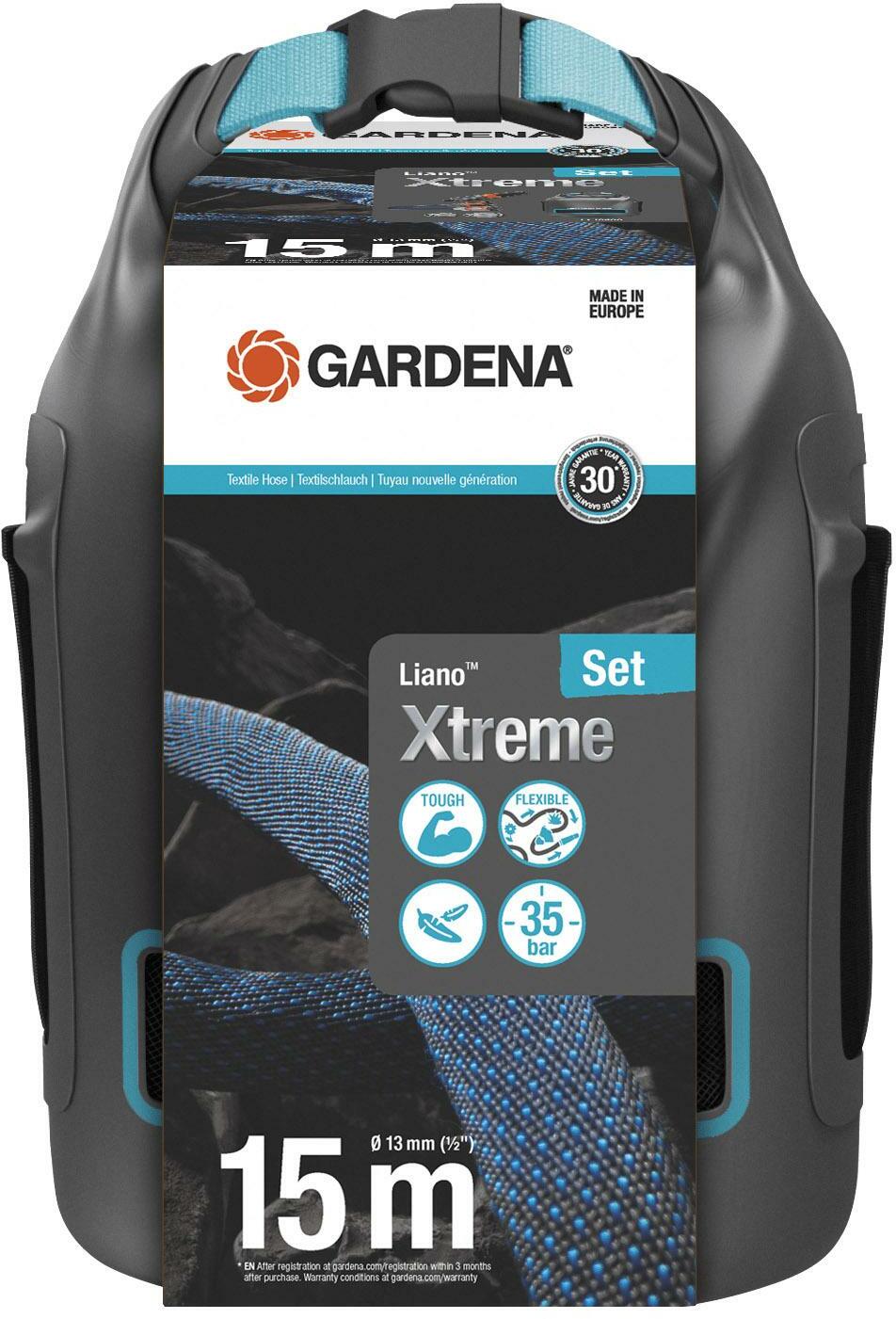 Gardena Wandslanghouder + 20 M Classic Slang 13 Mm – Compleet Met Spuit En Systeemonderdelen