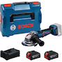 BOSCH GWS18V-11PS haakse accu-slijper in L-BOXX 136 (2x 5,0Ah accu + lader) - 06019N4302