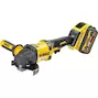 DEWALT DCG418X2-QW 54V XR FLEXVOLT haakse accu-slijper 125mm in TSTAK koffer (2x 9,0Ah accu + lader)
