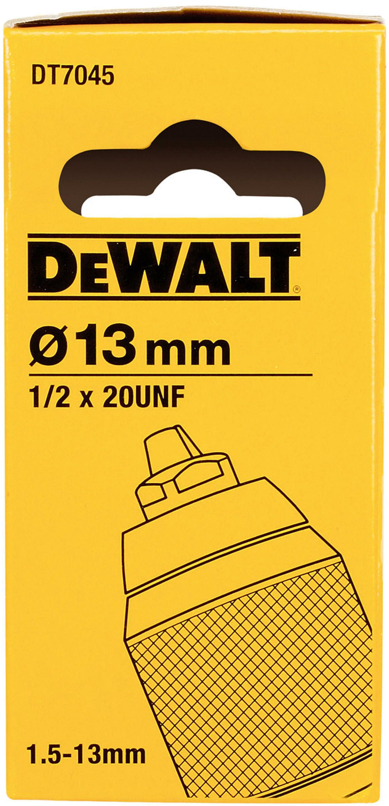 Mandrin Métal Auto-serrant DeWalt N485661, ø13mm, Filetage 1/2-20 (neuf)