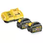 DEWALT DCB118T2-QW 18V XR FLEXVOLT battery charging set (2x 6.0Ah battery + quick charger)