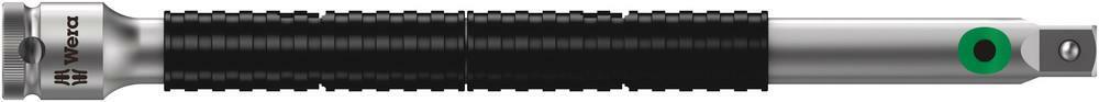 Wera 05003643001 8796 LC Rallonge Zyklop « Flexible-lock » Avec Douille à Rotation Rapide, Longue, 1/2", 1/2 Pouce X 250.0 Mm, Argent/noir