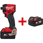 MILWAUKEE M18 FIDRQ-502X FUEL SURGE cordless impact screwdriver 1/4" Hex in HD-Box (2x 5.0Ah battery + charger) - 4933498912