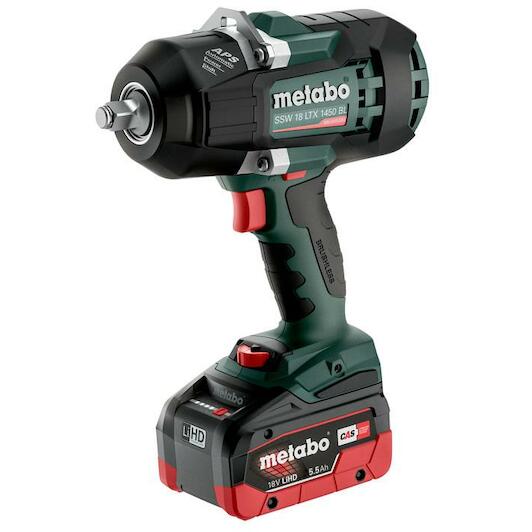 METABO SSW 18 LTX 1450 BL cordless impact spanner in metaBOX 145 L (2x  battery charger) 602401660