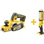 DEWALT DCP580NT-XJ Rabot sans fil 18V XR Brushless en mallette TSTAK (sans batterie ni chargeur)