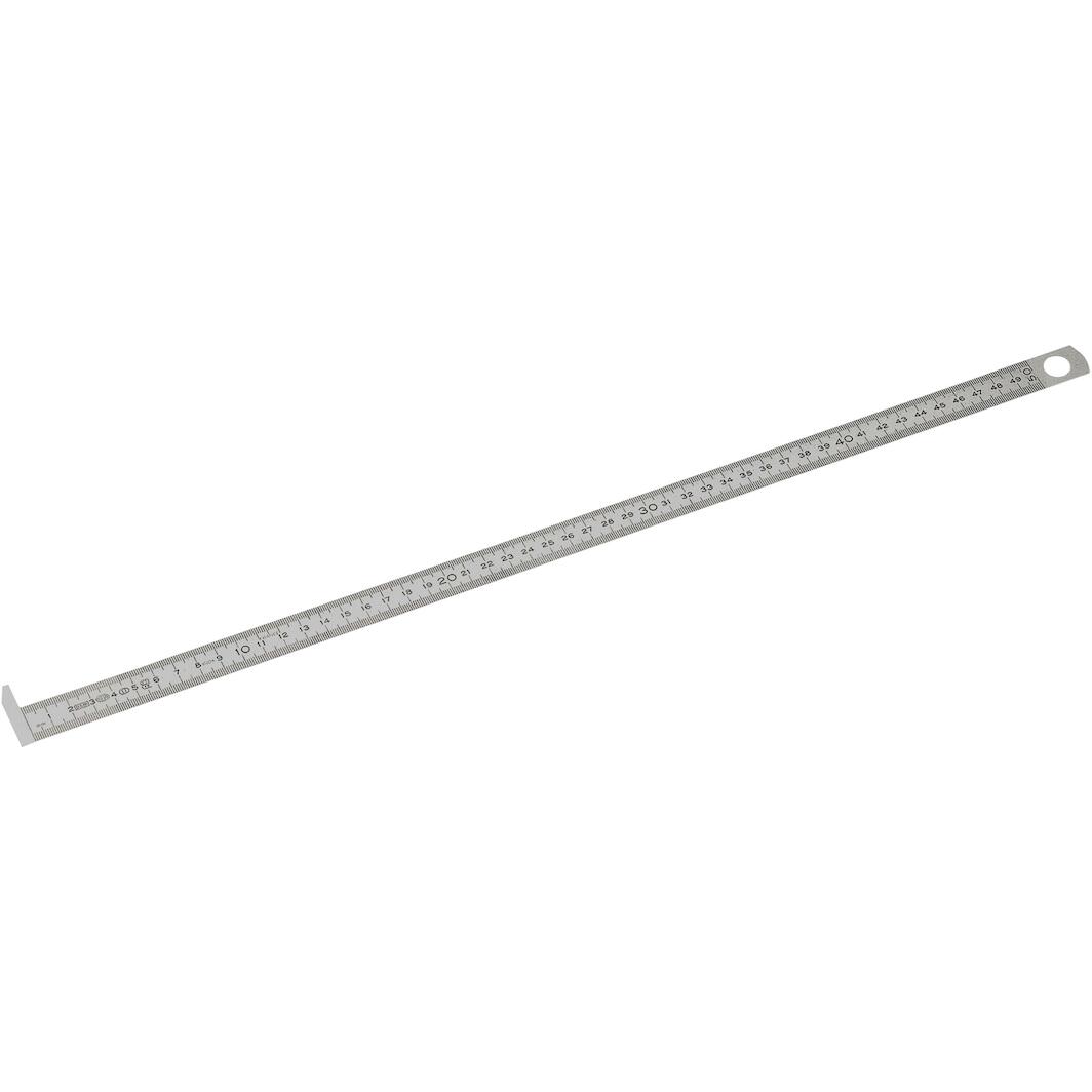 Règle Métrique FACOM En Inox - 200 Mm Avec Talon - Double Face Mm Et 1/2 Mm - Précision Professionnelle