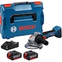 BOSCH GWS 18V-8 meuleuse d'angle 125 mm en L-BOXX 136 (2x 5,0Ah batterie + chargeur) - 06019N9003