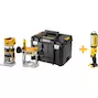 DEWALT DCW604NT-XJ 18V XR Brushless cordless impact and edge router with interchangeable soleplate in TSTAK case (without battery and charger)