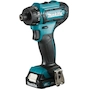 MAKITA DF033DWAJ 12Vmax CXT cordless drill driver Hex 1/4" in MAKPAC (2x 2.0Ah battery + charger)