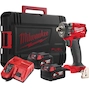 MILWAUKEE M18 FIW2P12-502X FUEL compact cordless impact spanner 1/2" with spring-loaded locking pin in HD Box (2x 5.0Ah battery + charger) - 4933478447