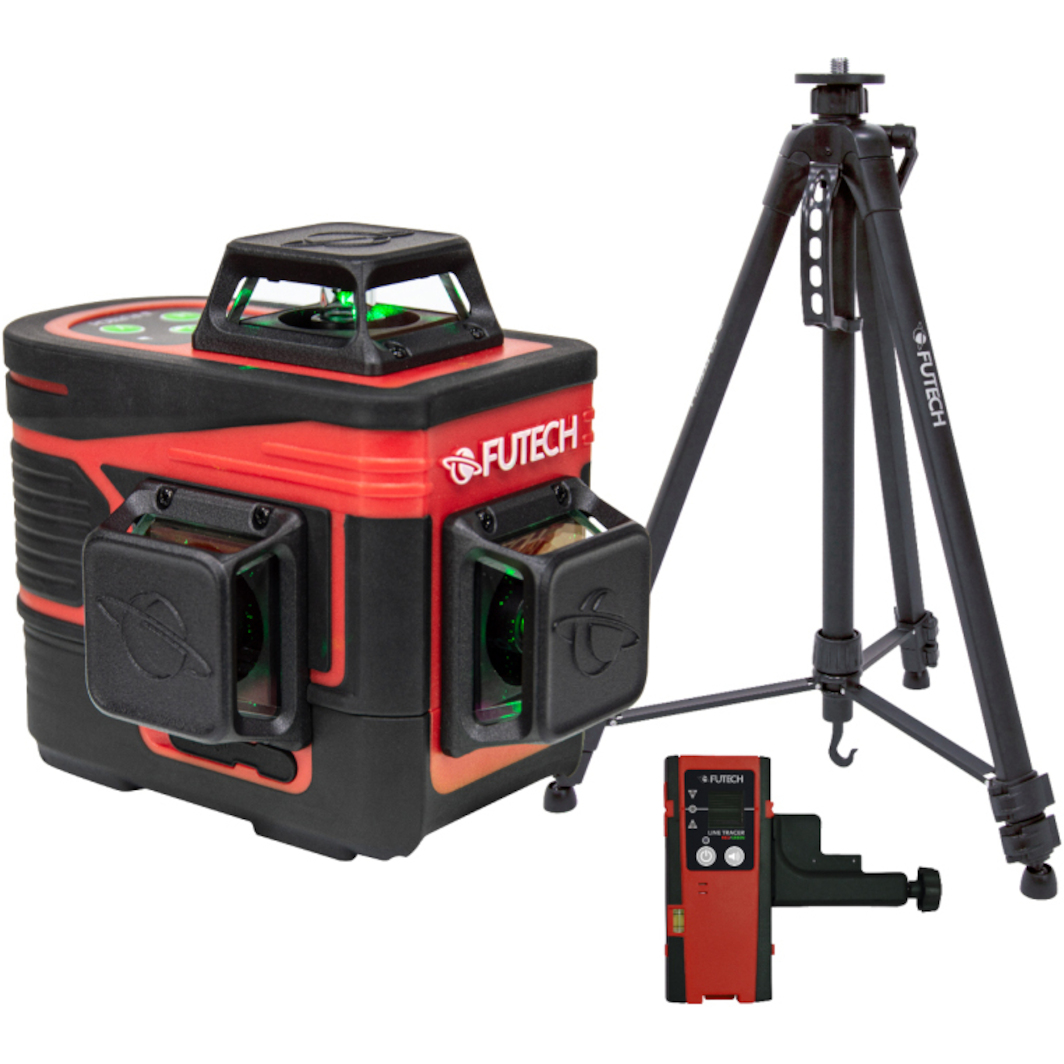 FUTECH Multicross 3D Compact cross line laser vert en mallette ...