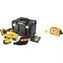 DEWALT DCW220P2-QW 18V XR Brushless accu-bandschuurmachine 75mm in TSTAK VI koffer (2x 5,0Ah accu + lader)