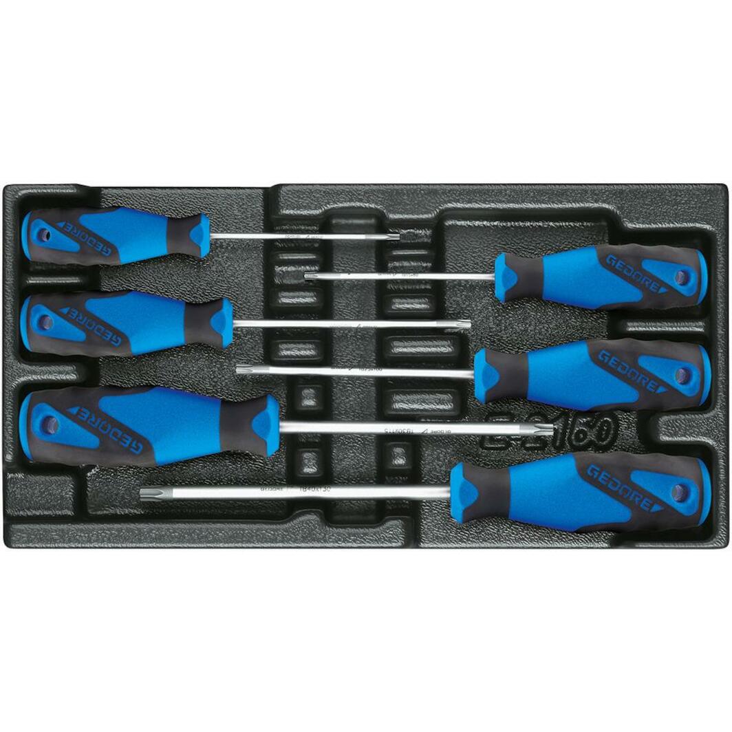 GEDORE 2163 TX-010 Schroevendraaierset Met 3-component Handgreep TX T7 T40 10 Delig 1482335 63937 GEDORE 2163 TX-010 Schroevendraaierset Met 3-component Handgreep TX T7 T40 10 Delig 1482335 63937