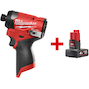 MILWAUKEE M12 FID2-0 FUEL compacte accu-slagschroevendraaier 1/4" Hex (zonder accu en lader) - 4933479876