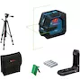 BOSCH GLL 20-22 G laser croix vert sans fil dans sac + trépied (4x piles AA) - 0601065601