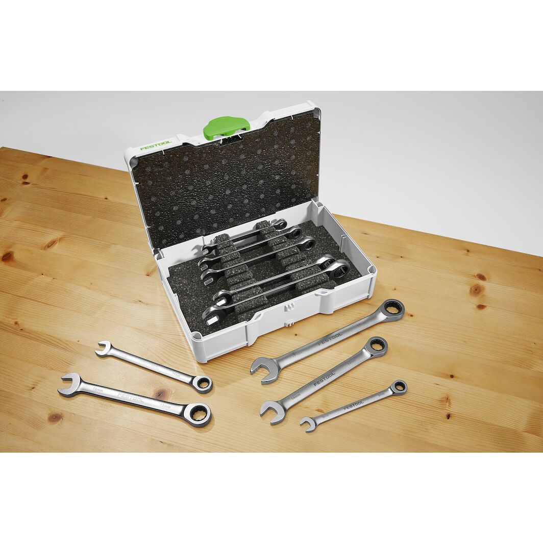 FESTOOL SYS3 S 76-RRS-SET ringratelsleutelset 10-delig in Systainer ...