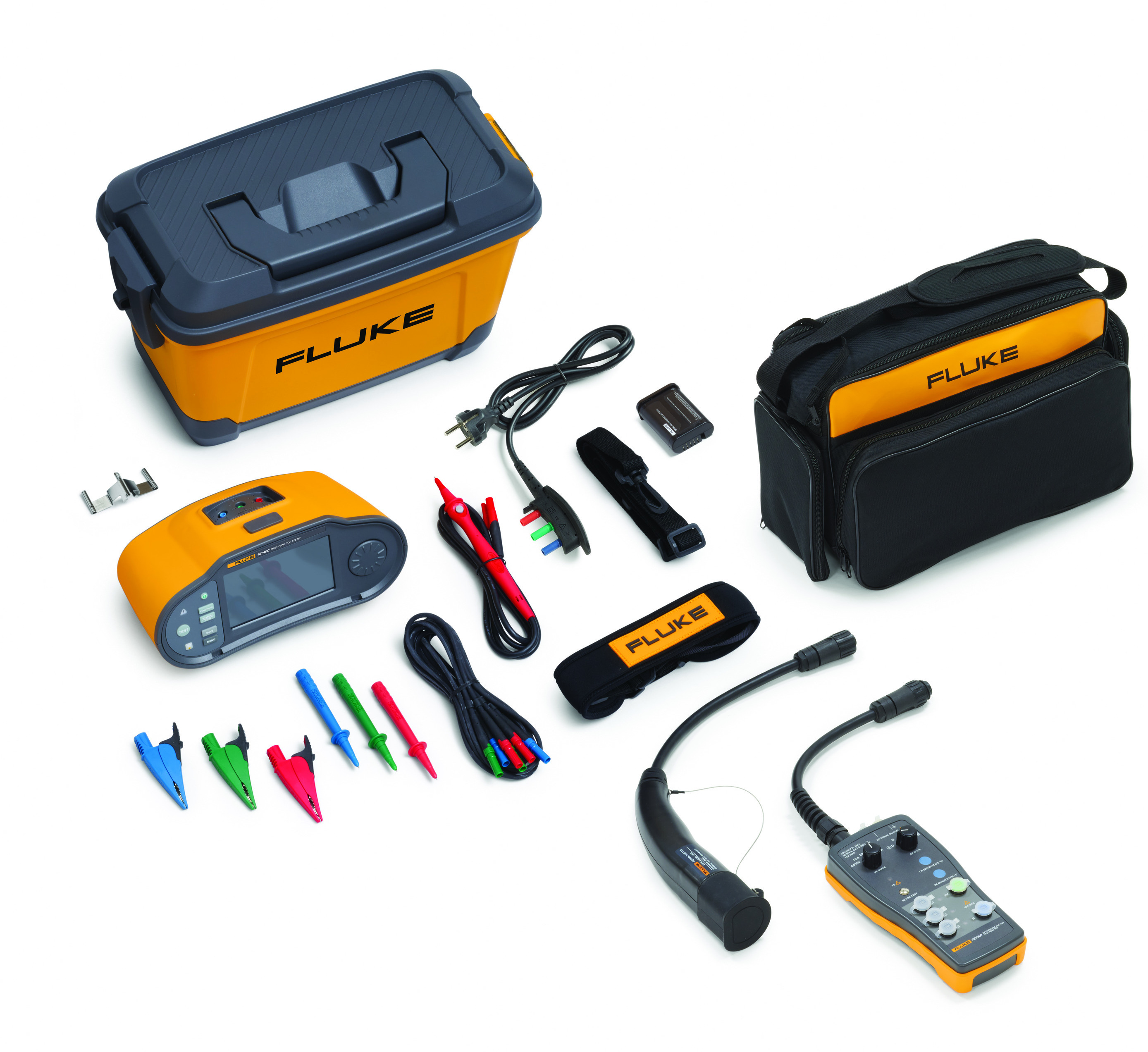 FLUKE 1674 FC SCH/FEV300 multifunctionele installatietester met ...