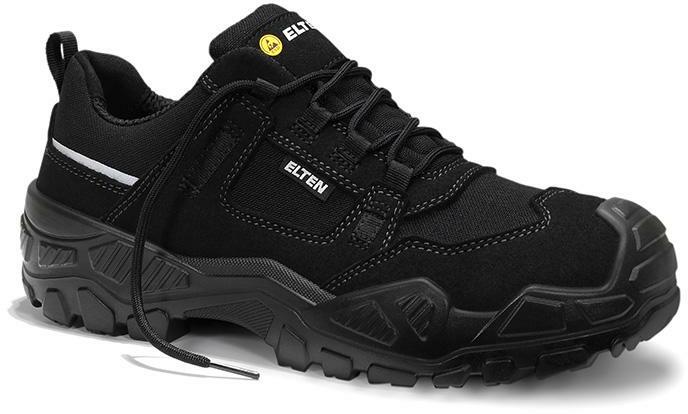 ELTEN Mike Black Low ESD S3S – Scarpe Antinfortunistiche Unisex, Puntale Acciaio, Tomaia Microfibra, Norma EN ISO 20345