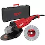 MILWAUKEE AG 22-230 E meuleuse d'angle diamantée + set diamantée 2200W - 4933440300