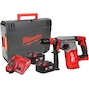 MILWAUKEE M18 BLHX-502X koolborstelloze accu-combihamer SDS-Plus FIXTEC met 4 standen in HD Box (2x 5,0Ah accu + lader) - 4933478892