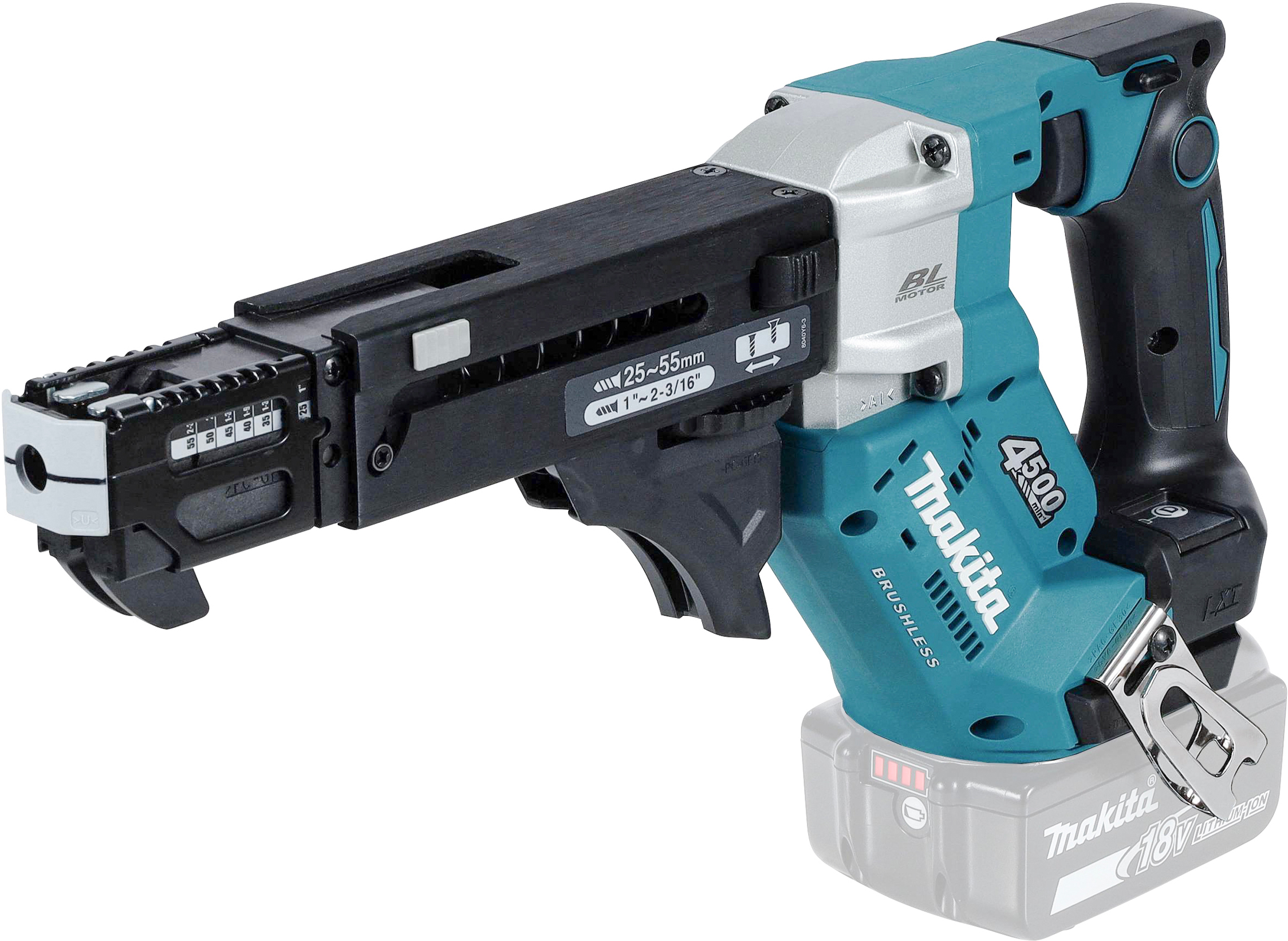 MAKITA DFR552ZJ 18V LXT cordless screwdriver 55mm in Makpac III ...