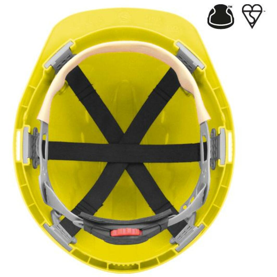 Casque de sécurité ventilé pour chantier