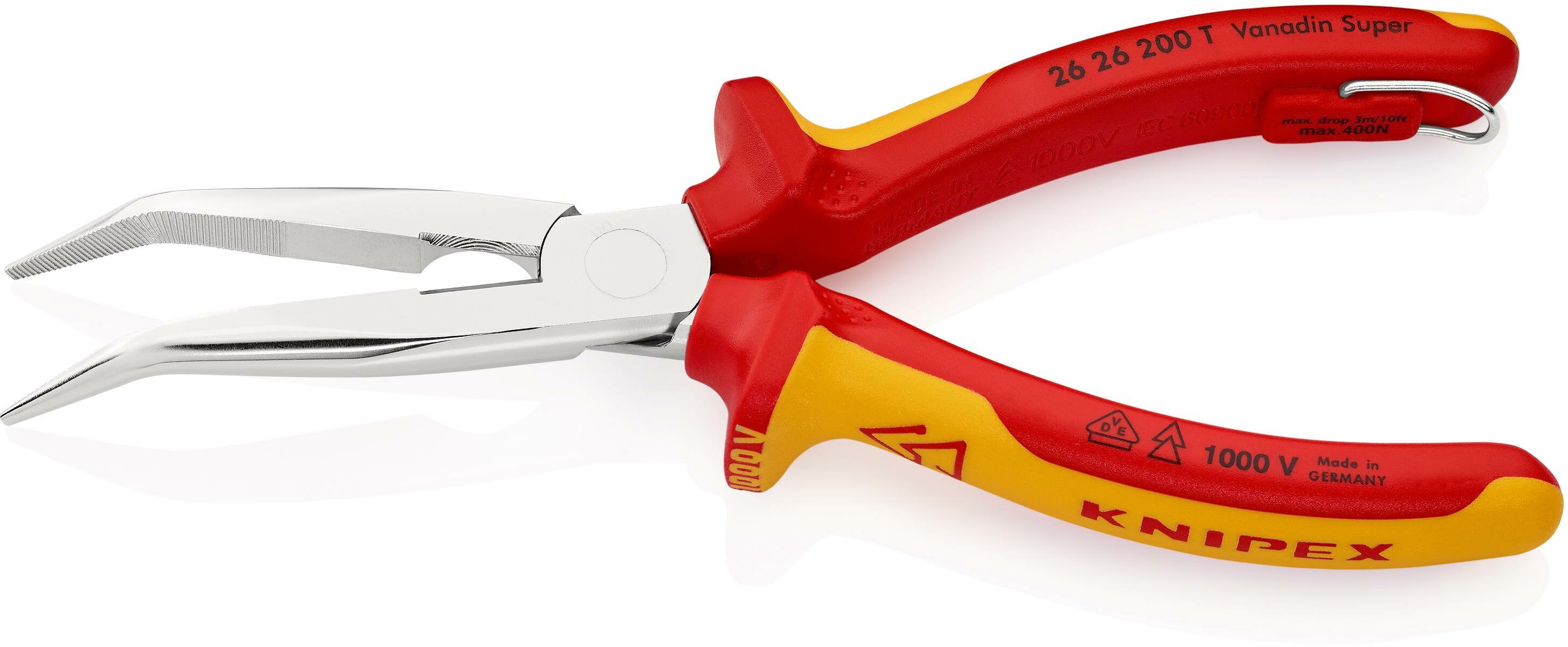 Knipex 25 02 160 Platspitse tang met zijsnijder 160 mm