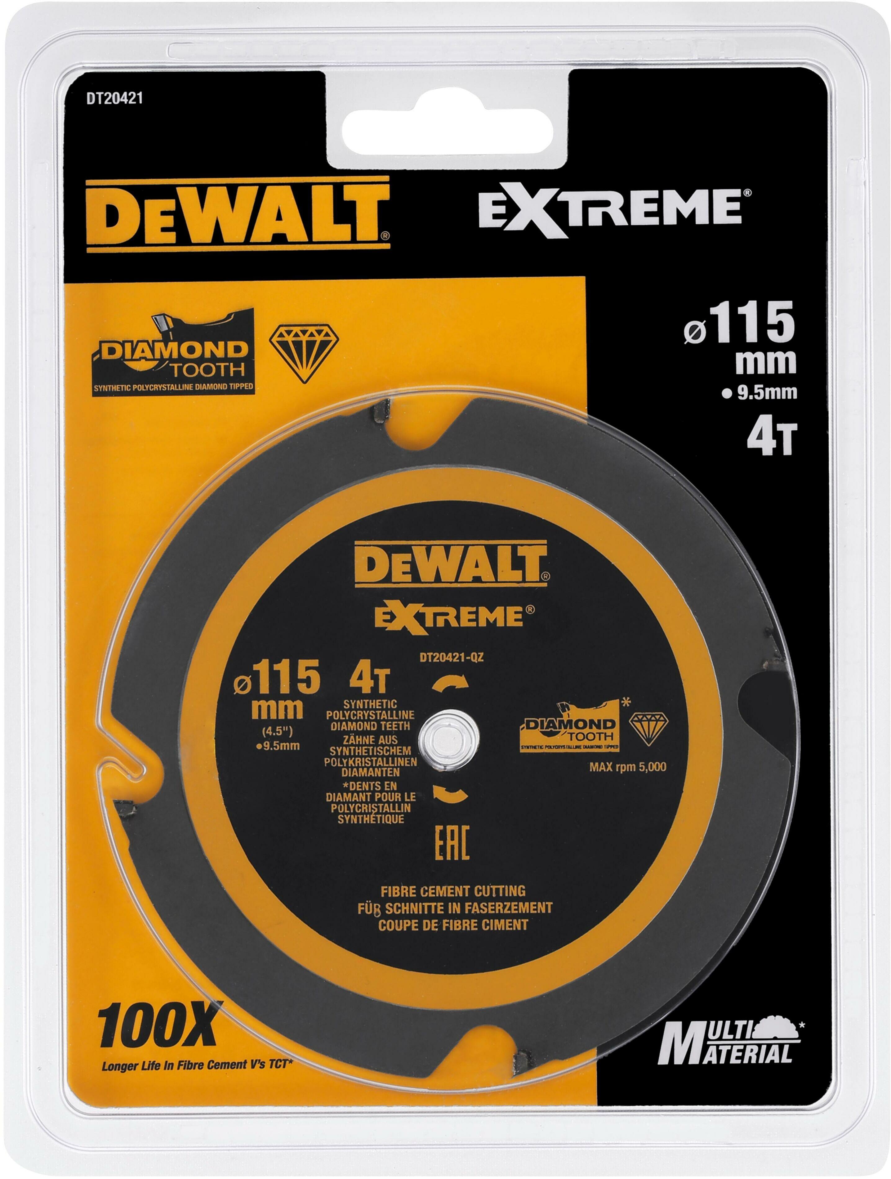 Trend Cirkelzaagblad van PCD vezelcement, 184 mm diameter, 20 boring, 4