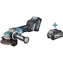 MAKITA GA044GM201 40Vmax XGT haakse accu-slijper 125mm X-LOCK met lepelschakelaar in MAKPAC (2x 4,0Ah accu + lader)