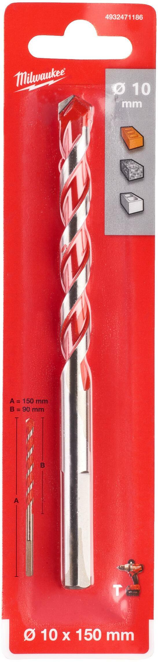 Milwaukee 4932352027 RX4 SDS-Plus Betonboor - 4 Snijvlakken - 10 X 150